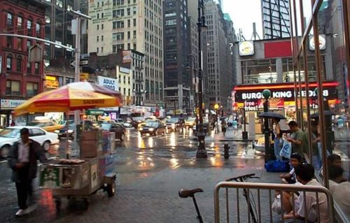 Photo: Wet Sidewalks.