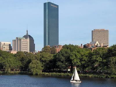 Photo: Boston, Tour Hancock et riviere Charles