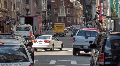Photo: Boston, trafic au centre-ville